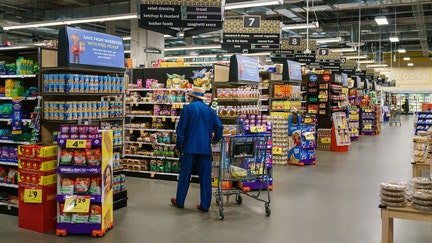 Shoppers are seen in a Kroger supermarket on October 14, 2022, in Atlanta, Georgia. - Economic prospects are becoming "more pessimistic" in the United States on growing worries of weaker demand, the Federal Reserve said in a report October 19, 2022, citing heightened inflation and rising interest rates. (Photo by Elijah Nouvelage / AFP) (Photo by ELIJAH NOUVELAGE/AFP via Getty Images)