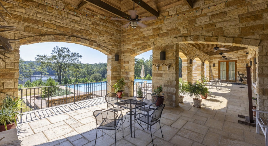 back patio at alabama house